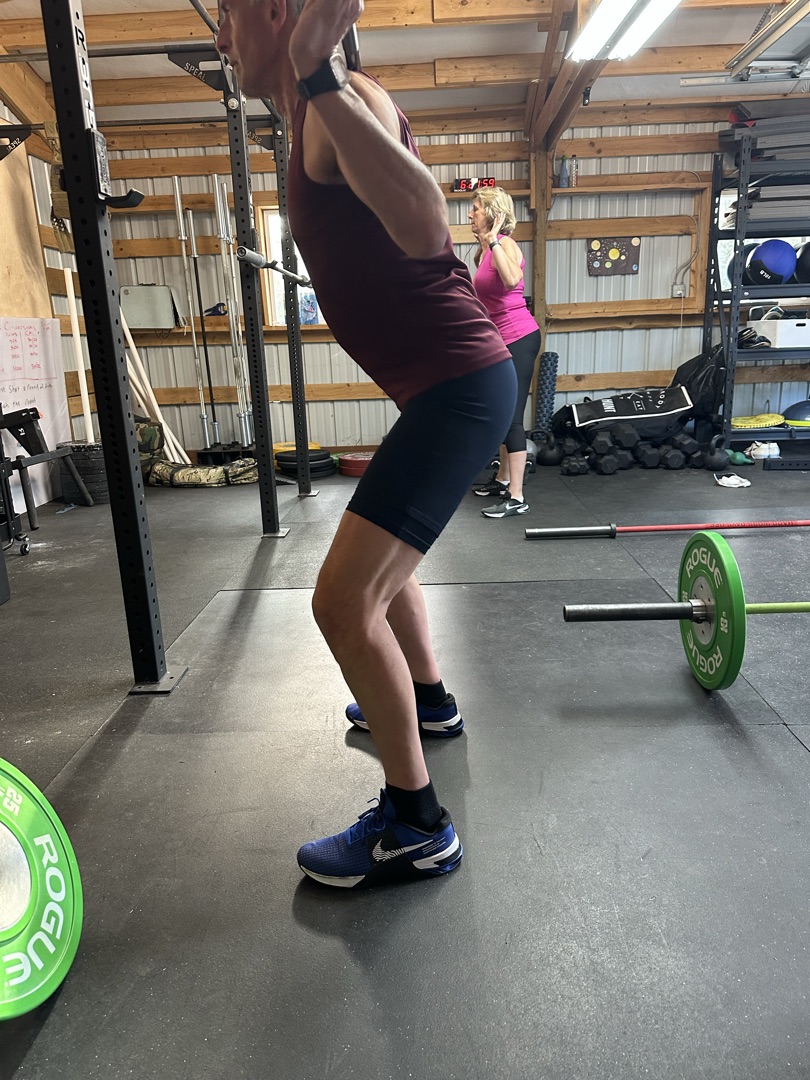 Adult barbell strength training