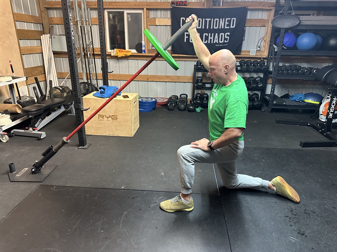 Coach Rob Rankin overhead barbell press