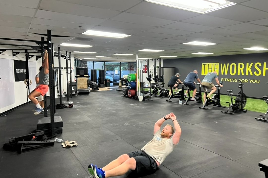 The Workshop group assault bike conditioning