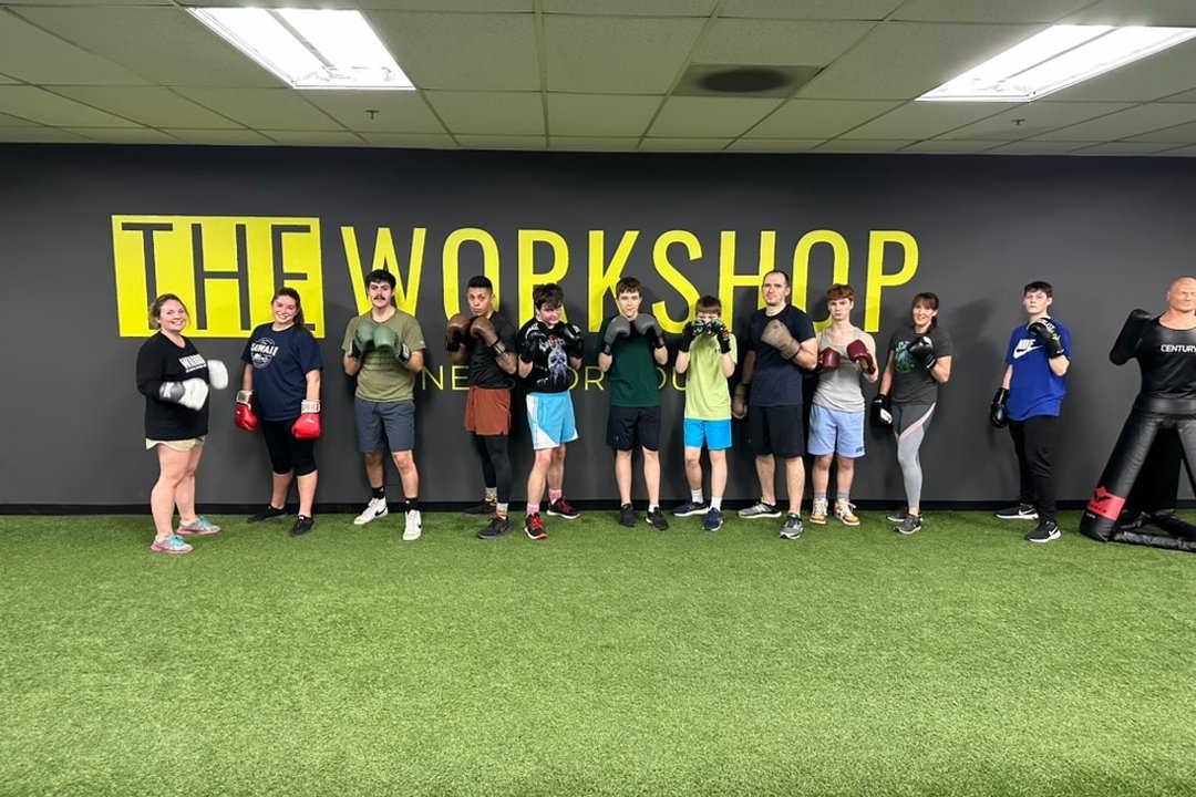 Youth boxing class at The Workshop